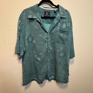 Jamaica Jaxx Tropical Floral Button Up Shirt | Men’s XXL